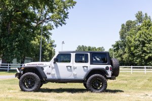 Jeep Wrangler Suspension Lift Kit - Front + Rear - Rough Country - 3.5-Inch Lift, Control Arm Drop, M1 Monotube Shocks - '24-'25